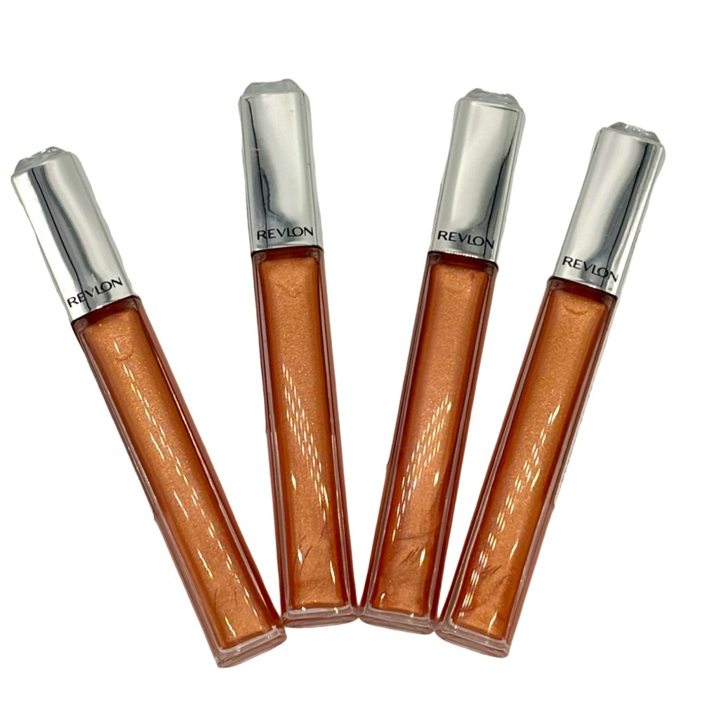 New Revlon Ultra HD Lip Laquer in Amber - Shade 555 - Bundle of 4